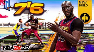 99 OVR 76quot TACKO FALL BUILD RETURNS and DOMINATES EVERYONE on NBA 2K22 [upl. by Ailatan]