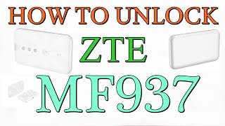 How to Unlock ZTE MF937 Mobile WIFI [upl. by Anilek]