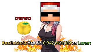 Why I bid 69 BILLION COINS on Timedeos Lemon Hypixel Skyblock [upl. by Sibie397]