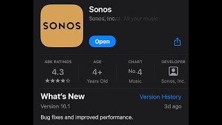 New Sonos Update 161  Whats New [upl. by Ecirtnuahs]