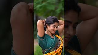 Viranika Shetty gorgeous looking in saree  Viranika Shetty WhatsApp status video southindianactres [upl. by Aiela]