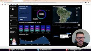 Dashboard de Análise de SAC  Curso Gratuito de Power BI [upl. by Jobye581]