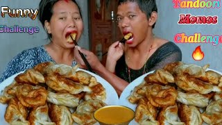 Tandoori Momos Eating Challenge  Soltini With  Funny video😲 [upl. by Ribak]