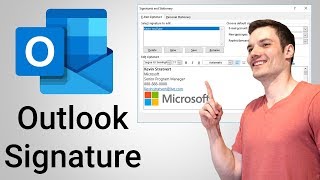 How to Add Signature in Outlook [upl. by Nyleuqcaj]