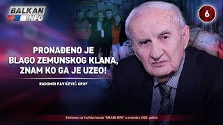 INTERVJU Radomir Pavićević Grof  Pronađeno je blago zemunskog klana znam ko je uzeo 25112020 [upl. by Ahsienor608]