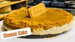 A New Year Treat Lotus Cheesecake No Baking No Oven No Cooking Cake Recipe By FamChef Team [upl. by Bj166]