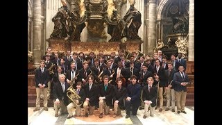 SLUH Band Orchestra Italy 2018 meeting Pope Francis [upl. by Reivazx]