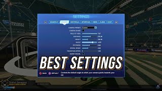 BEST ROCKET LEAGUE SETTINGS 2021  Pro Settings in desc [upl. by Joash]