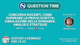 Concorso docenti come superare la prova scritta simulazione delle domande Analisi e strategie [upl. by Nicholas]