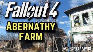 Fallout 4  Abernathy Farm Settlement Tour [upl. by Lavotsirc]