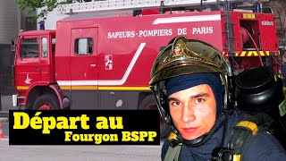 BSPP  Départ en INTERVENTION POMPIERS de Paris  Départ pour feu [upl. by Yrrum433]