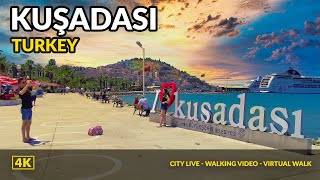 4K Kuşadası Turkey Walking Tour Everything You Need To Know [upl. by Ilellan]