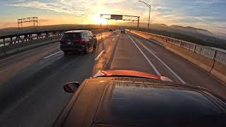 Newburgh Beacon Bridge early morning [upl. by Ycniuqal]