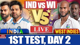 IND vs WI 1st Test Day 2 Lunch Highlights India vs West Indies Highlights  Today Match Highlights [upl. by Alberto]