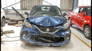 BALENO FRONT ACCEDENT FULL REPAIRING PROCESS AUTOMOBILESERVICE [upl. by Oicnoel]