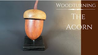 Woodturning  Lidded Box The Acorn [upl. by Marcellina]