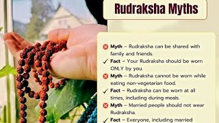 👉 MYTHS AND FACTS ABOUT RUDRAKSH👈 [upl. by Oiralih]