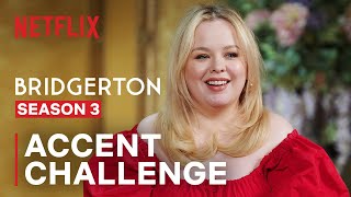 Nicola Coughlans Shares her Many Accents  Bridgerton  Netflix [upl. by Julius125]