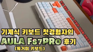 기계식 키보드가 이런거였어하취미 하나 또 생기겠네AULA F87 PRO독거미 키보드 언박싱 및 후기 [upl. by Nonnad]