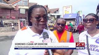 Homowo cleanup exercise Ga Mantse pledges to help make Accra the cleanest city beyond Homowo [upl. by Anaigroeg]