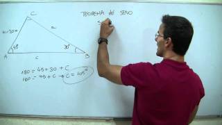 Trigonometria Teorema del seno BACHILLERATO [upl. by Leak]