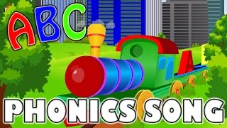 Phonics Sounds of Alphabets  The Train  ABC Song  Nursery Rhymes  kids songs [upl. by Amsab]