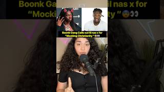 Boonk Gang calls out lil nas x for entering his “Christian era”😨😬 explorepage share news viral [upl. by Aaron448]