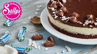 Bounty Torte – Schokoladen Kokostorte  Sallys Welt [upl. by Zelten869]