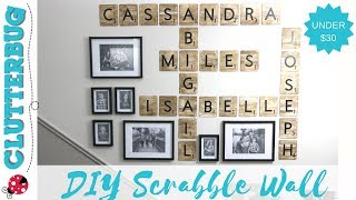 DIY Scrabble Tiles Dollar Store DIY Decor Idea [upl. by Matteo938]