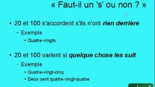 Orthographier les nombres en lettres [upl. by Ong]