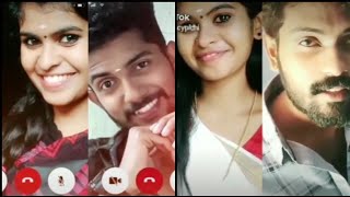 😍 couple goals 😍 princypichi cute romantic tiktok video duets  romantic calls  malayalam  tamil [upl. by Eitak]