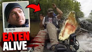 This ManEating Crocodile Eats Man Alive While Kayaking [upl. by Skinner514]