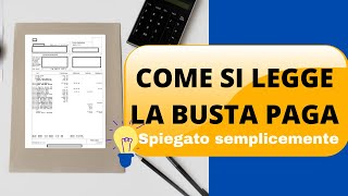 Leggere la busta paga con semplicità [upl. by Hermy]