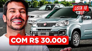 10 MELHORES CARROS USADOS ATÉ 30 MIL REAIS QUE AINDA VALEM A PENA [upl. by Haneehs]