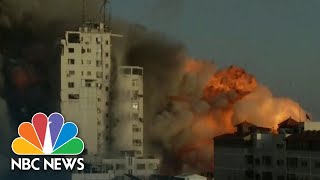 14story Building In Gaza Collapses After Israeli Airstrikes [upl. by Fitzsimmons613]