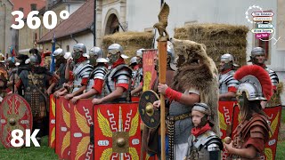 Roman Apulum Festival Alba Iulia on the Danube Trail of Romania  VR 360 8k [upl. by Muriah]