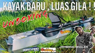 Unboxing Kayak Fishing Baru  GoMo H10 Dari Boatyard Malaysia  via Jambang Angler  8 [upl. by Inavoig]