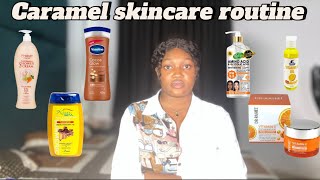 How to achieve a radiant glowing skin with this caramel skincare routine darkskin caramelskin [upl. by Busch]