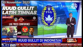 PSSI TUNJUK RUUD GULLIT JADI PELATIH TIMNAS INDONESIA  LEGENDA SEPAKBOLA DUNIA KETURUNAN INDONESIA [upl. by Yeruoc]