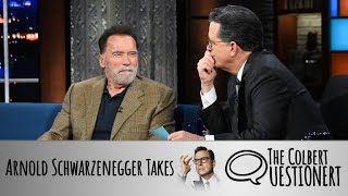 Arnold Schwarzenegger Takes The Colbert Questionert [upl. by Eselahc]