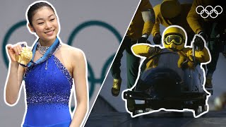 30 iconic Winter Olympic Moments  Top Moments [upl. by Aileon]