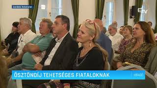 Ösztöndíj tehetséges fiataloknak – Erdélyi Magyar Televízió [upl. by Delila]