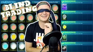 MOST INSANE BLIND TRADING  Blind Trading With Fans In Rocket League 9 [upl. by Naryk]