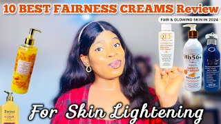 10 BEST LIGHTENING BODY LOTIONS FOR FAIR GLOWING SKIN IN 2024✨Most Effective Whitening Creams [upl. by Salis]