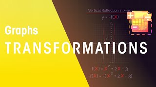 Transformations of Curves Reflections  Graphs  Maths  FuseSchool [upl. by Malim]