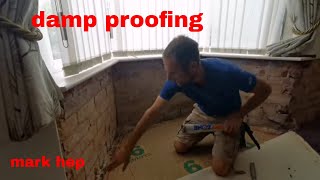 Damp proofing a wall rising damp [upl. by Darice555]