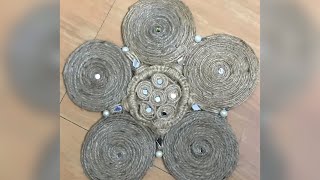 Best out of waste use jute Brainymultiart jute decoration [upl. by Pugh209]