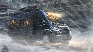 Surviving my first Winter of Extreme Van Life Blizzard Snow Storm Camping amp Freezing Cold vanlife [upl. by Aluor]