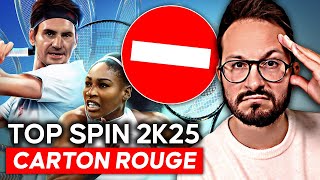 TOP SPIN 2K25 cest CHOQUANT ⚠️ Cest donc ça le jeu vidéo en 2024 [upl. by Coulter28]