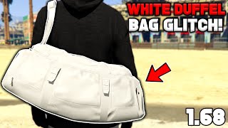 How To Get The White Duffel Bag Glitch In Gta 5 Online 168 [upl. by Ykcir435]